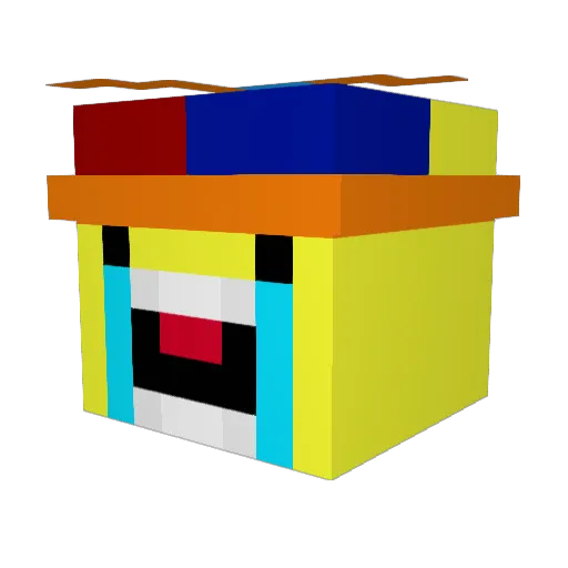 Manjojos Minecraft avatar head, 3D render