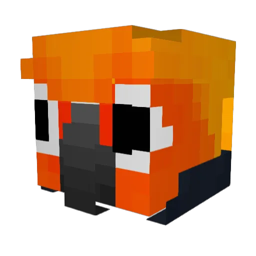 Manjubaralho Minecraft avatar head, 3D render