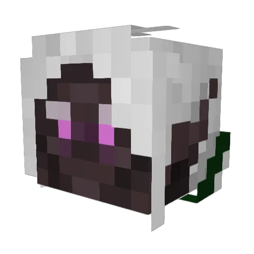Mankarr Minecraft avatar head, 3D render