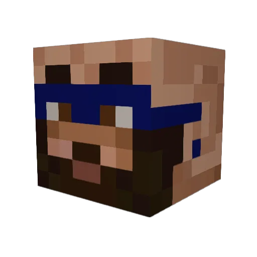 ManlikeFlea Minecraft avatar head, 3D render
