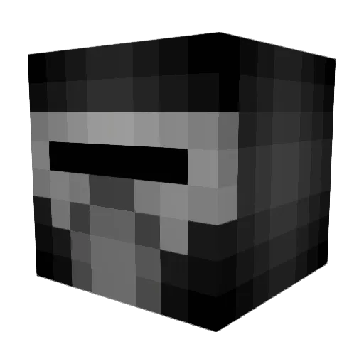 Manlyando Minecraft avatar head, 3D render