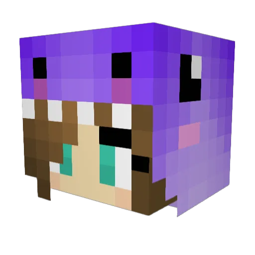 Mannah_Hassey Minecraft avatar head, 3D render