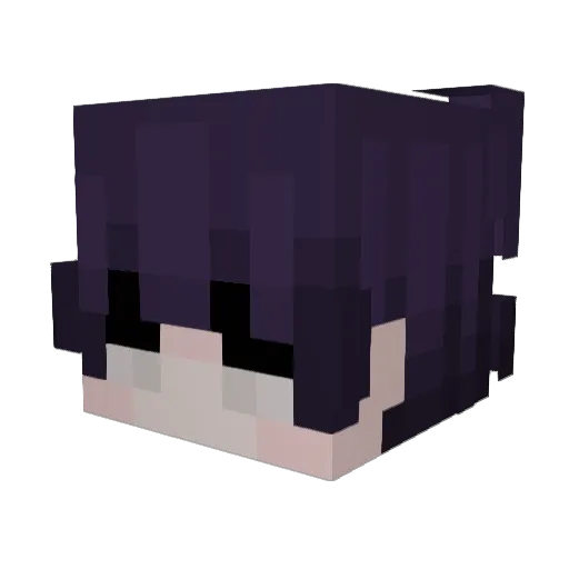 Mannai_ Minecraft avatar head, 3D render