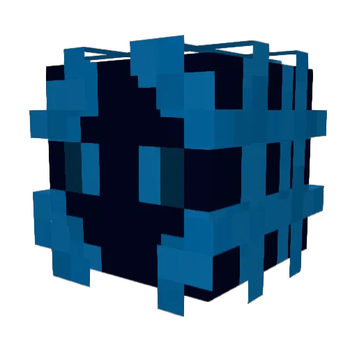 Mannchik Minecraft avatar head, 3D render