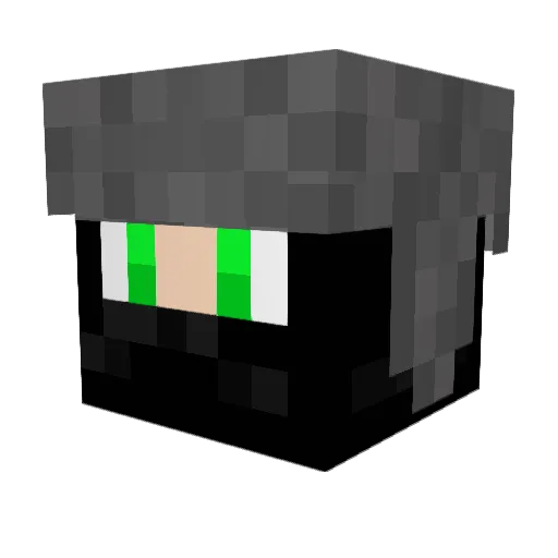 Manne_Manet Minecraft avatar head, 3D render