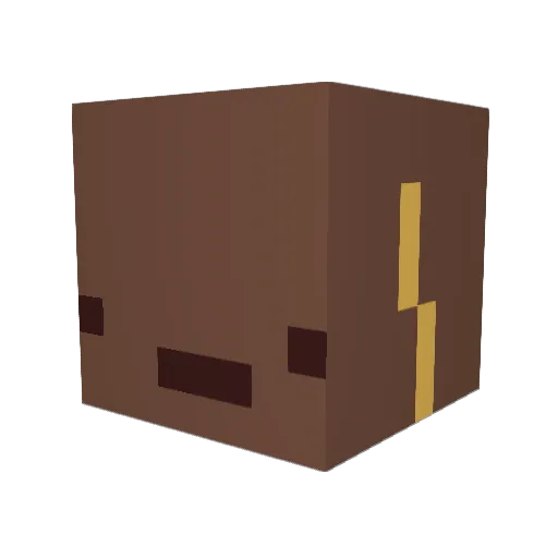 Manneeeeeer Minecraft avatar head, 3D render