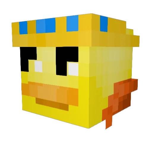 ManneteMacer Minecraft avatar head, 3D render