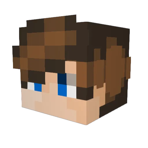 Mannix7301 Minecraft avatar head, 3D render