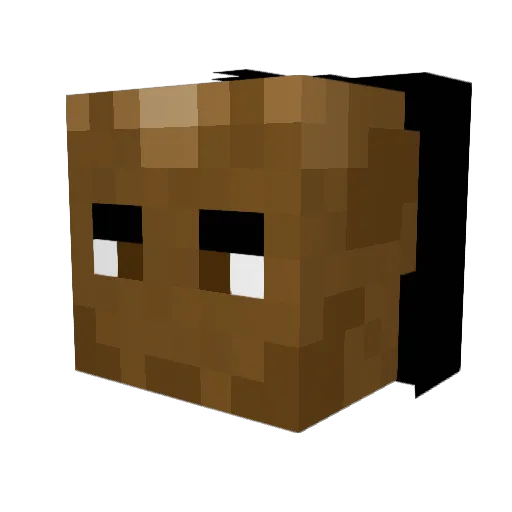 MannixInc Minecraft avatar head, 3D render