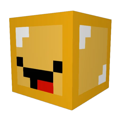 Mannschier Minecraft avatar head, 3D render