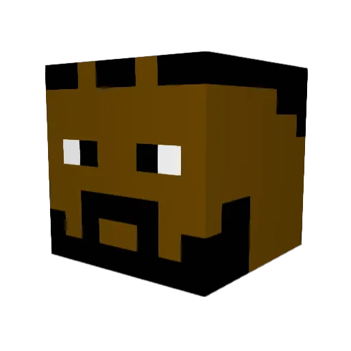 Manny24 Minecraft avatar head, 3D render