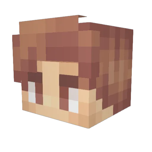 MannyMang0 Minecraft avatar head, 3D render