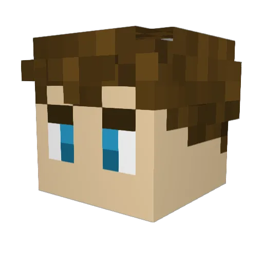 Mannymon123 Minecraft avatar head, 3D render