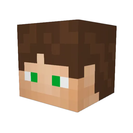 MannyxD_ Minecraft avatar head, 3D render