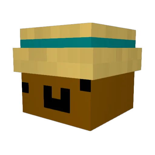 Mano8123 Minecraft avatar head, 3D render