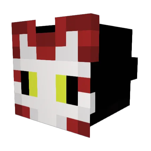 ManoAmarelo Minecraft avatar head, 3D render