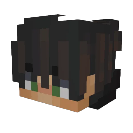 ManoBL Minecraft avatar head, 3D render