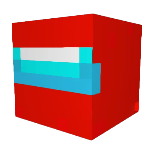 ManoChunk_ Minecraft avatar head, 3D render