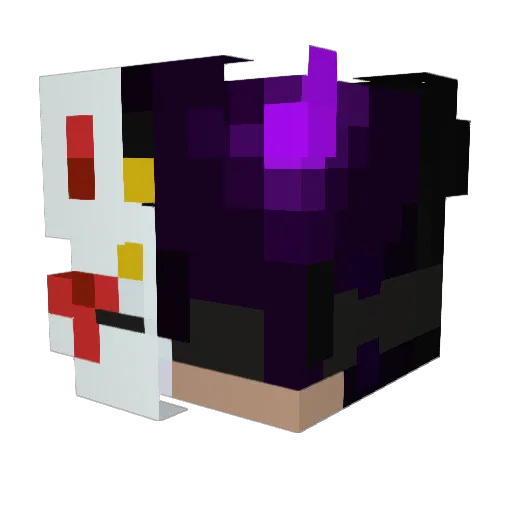 ManoDark_ Minecraft avatar head, 3D render