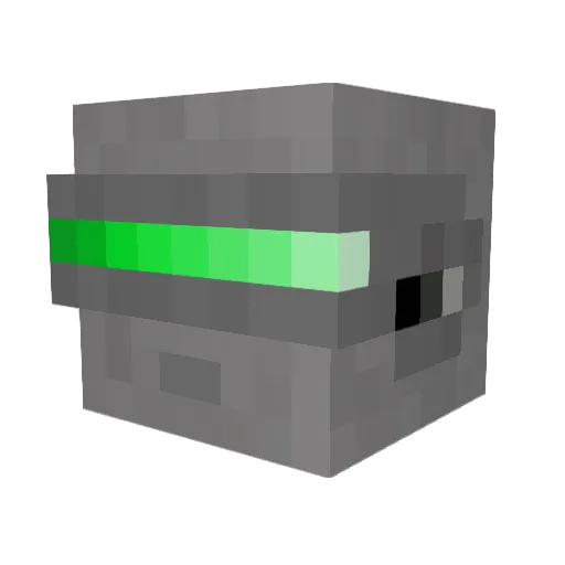 ManoPokis Minecraft avatar head, 3D render
