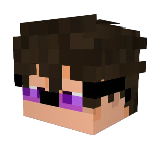 ManoTata Minecraft avatar head, 3D render
