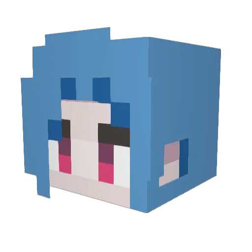 ManoThunder_UwU Minecraft avatar head, 3D render