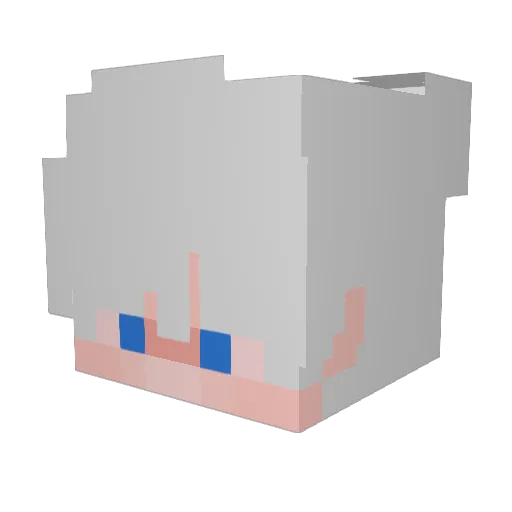 ManoThunderkk Minecraft avatar head, 3D render