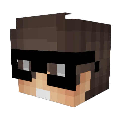 ManoTox Minecraft avatar head, 3D render