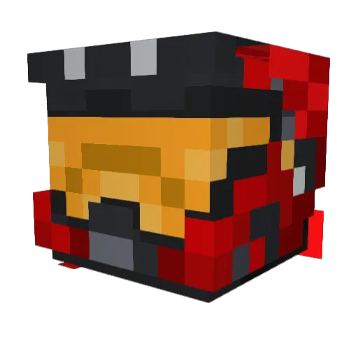 Manofred22 Minecraft avatar head, 3D render