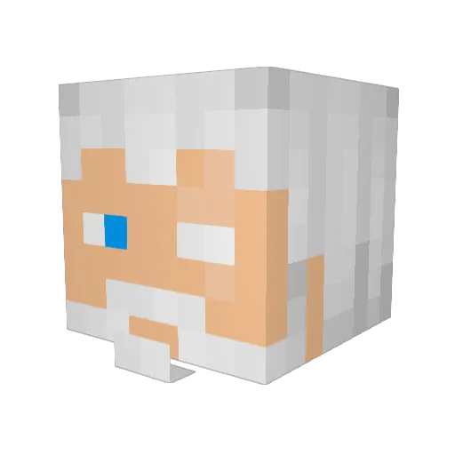 ManoftheWild531 Minecraft avatar head, 3D render