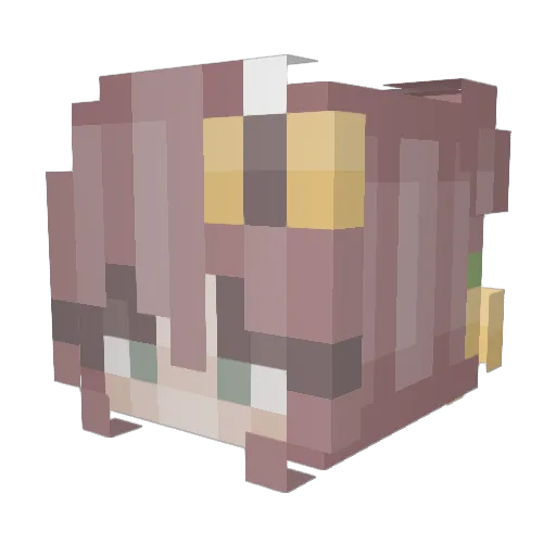 ManogTheFrog Minecraft avatar head, 3D render