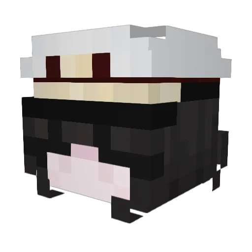 Manoir_ Minecraft avatar head, 3D render