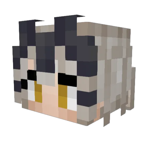Manokub Minecraft avatar head, 3D render