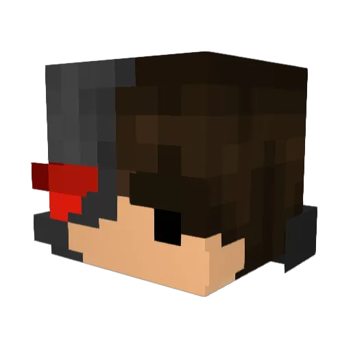 Manolifas Minecraft avatar head, 3D render