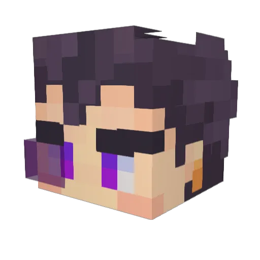 Manolo1514 Minecraft avatar head, 3D render