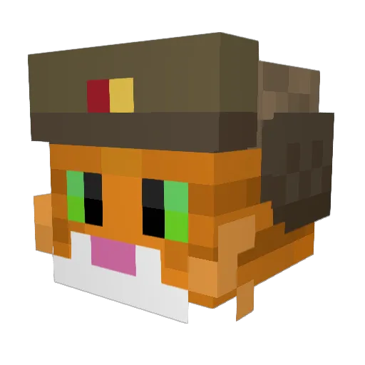 Manon7478 Minecraft avatar head, 3D render