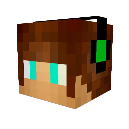 ManonFelix11 Minecraft avatar head, 3D render