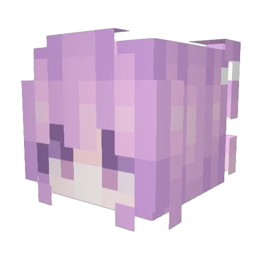 ManonStar Minecraft avatar head, 3D render