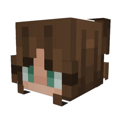 ManonWr Minecraft avatar head, 3D render