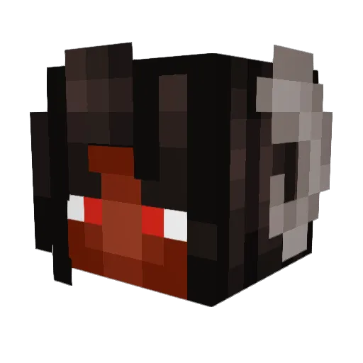 Manon_PaperEater Minecraft avatar head, 3D render
