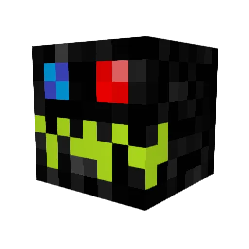 Manonarock Minecraft avatar head, 3D render