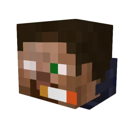Manonstrider Minecraft avatar head, 3D render