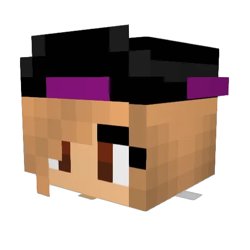 Manooche Minecraft avatar head, 3D render