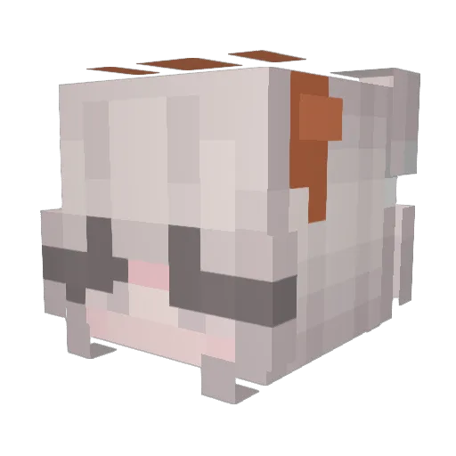 Manqqo Minecraft avatar head, 3D render