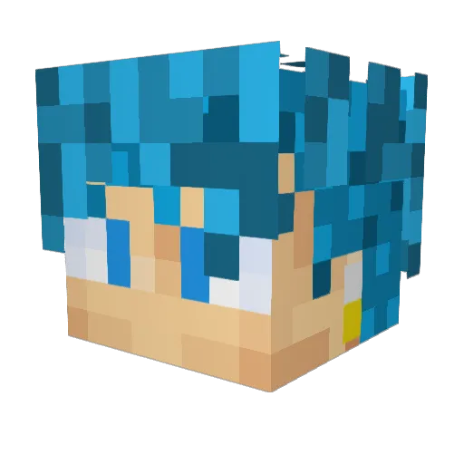 Mansii02 Minecraft avatar head, 3D render