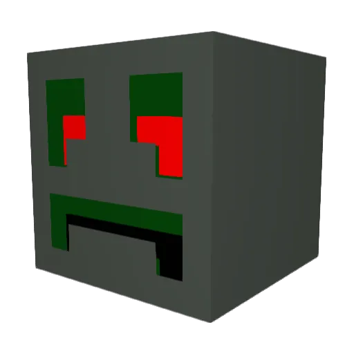 Mansion519 Minecraft avatar head, 3D render