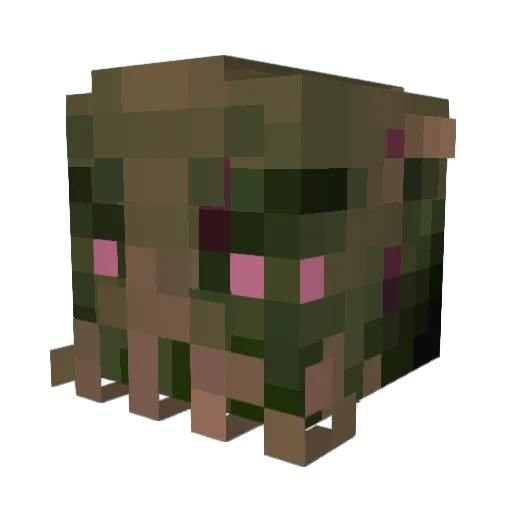 Mansisco Minecraft avatar head, 3D render