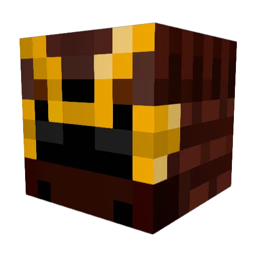 Manston Minecraft avatar head, 3D render