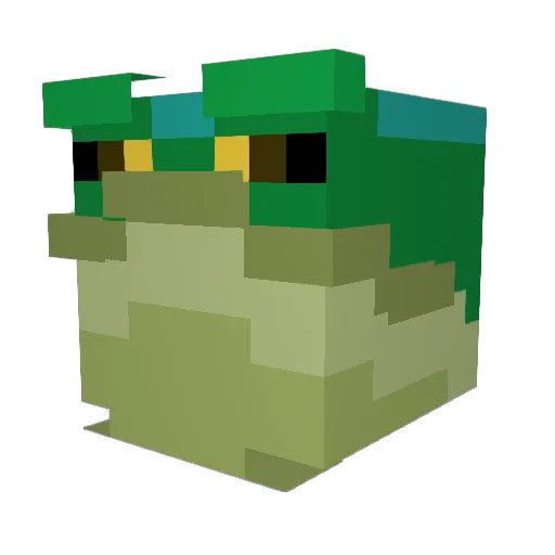 Mansur25 Minecraft avatar head, 3D render