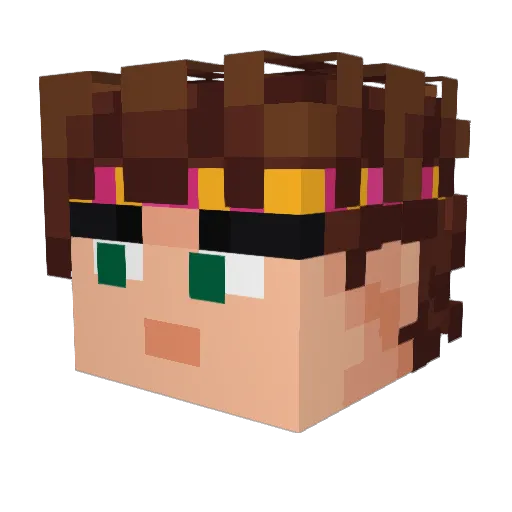 MantSmant Minecraft avatar head, 3D render